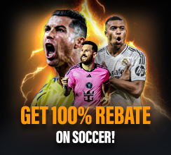 Crank up your soccer fever with our Welcome Gift! Make your first deposit, bet on Big 5 European League matches, and enjoy a 100% rebate bonus. Step up and watch the wins unfold!





